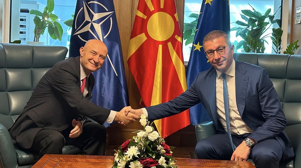 Bruno Ceka dhe Hristijan Mickoski diskutojnë për të ardhmen e Maqedonisë së Veriut